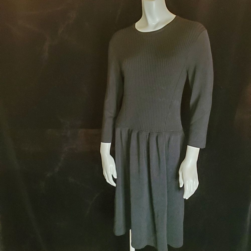 J. McLaughlin Black Long Sleeve Dress (M)